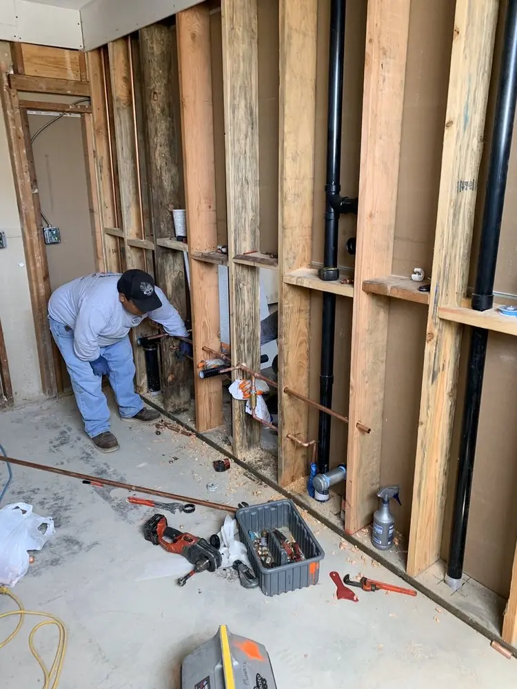 Commercial rough-in plumbing for Water Heater Replacement in East Falls Church